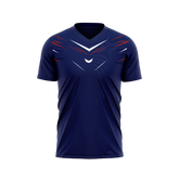 Blue Lightning Padel T-shirt - Dark Blue